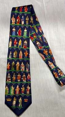 Lot of 5 Assorted Men's Neckties including Alyn Neckwear Kings & Queens of Engla